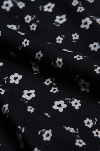 Givn Berlin Kleid FREYA aus TENCEL™ Lyocell Dress Black / White Flowers (Tencel)