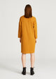 Givn Berlin Kleid HELEN aus recycelter Baumwolle Dress Mustard