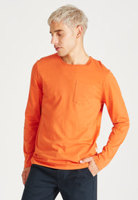 Givn Berlin Longsleeve REUBEN aus Bio-Baumwolle Longsleeve Koi Orange