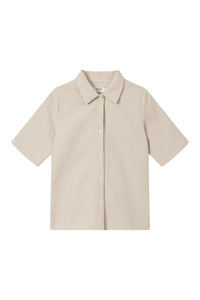 Givn Berlin Kurzarmbluse MADISON aus Bio-Baumwolle Blouse Beige