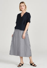 Givn Berlin Blusenshirt MISHA aus TENCEL™ Lyocell Blouse Midnight Blue (Tencel)