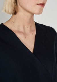 Givn Berlin Blusenshirt MISHA aus TENCEL™ Lyocell Blouse Midnight Blue (Tencel)