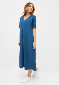 Givn Berlin Maxikleid ONA aus TENCEL™ REFIBRA™ Lyocell Dress Ocean Blue (Refibra)