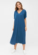 Givn Berlin Maxikleid ONA aus TENCEL™ REFIBRA™ Lyocell Dress Ocean Blue (Refibra)
