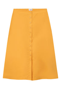 Givn Berlin Midirock TILDA aus TENCEL™ Lyocell Skirt Mango Orange (Tencel)