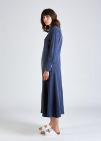 Givn Berlin Hemdblusenkleid WANDA aus TENCEL™ Lyocell Dress Light Blue (Tencel)