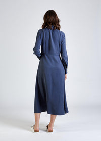 Givn Berlin Hemdblusenkleid WANDA aus TENCEL™ Lyocell Dress Light Blue (Tencel)