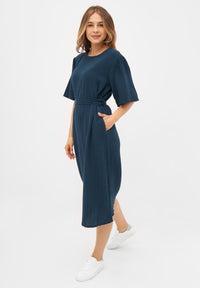 Givn Berlin Musselinkleid ALVA aus Bio-Baumwolle Dress Midnight Blue