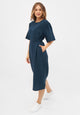 Givn Berlin Musselinkleid ALVA aus Bio-Baumwolle Dress Midnight Blue