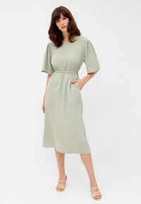 Givn Berlin Musselinkleid ALVA aus Bio-Baumwolle Dress Sage