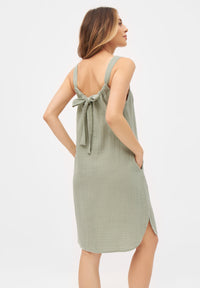 Givn Berlin Musselinkleid ELIF aus Bio-Baumwolle Dress Sage
