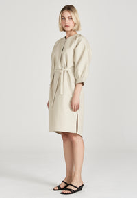 Givn Berlin Blusenkleid ODETTE aus Bio-Baumwolle Dress Beige