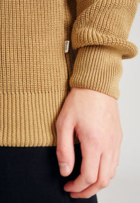 Givn Berlin Rollkragen-Strickpullover PIET aus Bio-Baumwolle Sweater Camel