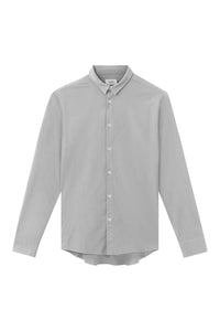 Givn Berlin Shirt KENT aus Bio-Baumwolle Buttoned Shirt Mid Grey (Oxford)