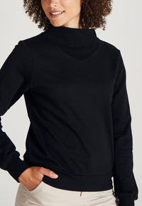 Givn Berlin Stehkragen-Sweatshirt VIVIAN aus Bio-Baumwolle Sweater Black