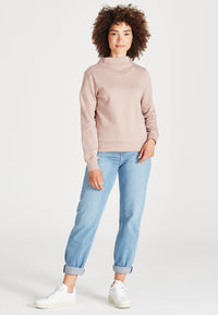 Givn Berlin Stehkragen-Sweatshirt VIVIAN aus Bio-Baumwolle Sweater Muddy Pink