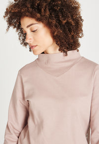 Givn Berlin Stehkragen-Sweatshirt VIVIAN aus Bio-Baumwolle Sweater Muddy Pink