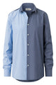 Givn Berlin Streifen-Hemd KENT aus Bio-Baumwolle Buttoned Shirt Double Blue (Stripes)