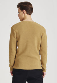 Givn Berlin Strickpullover COLE aus Bio-Baumwolle Sweater Camel