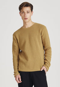 Givn Berlin Strickpullover COLE aus Bio-Baumwolle Sweater Camel