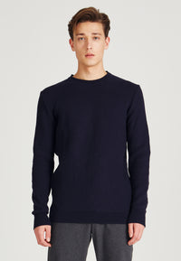 Givn Berlin Strickpullover ADRIAN aus Bio-Baumwolle Sweater Dark Blue