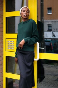 Givn Berlin Strickpullover ARIA aus Bio-Baumwolle Sweater Cedar Green