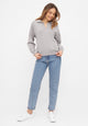 Givn Berlin Strickpullover CAMILLA aus Bio-Baumwolle Sweater Light Grey