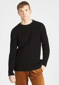 Givn Berlin Strickpullover JULIAN aus Bio-Baumwolle Sweater Black