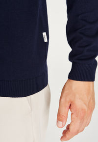Givn Berlin Strickpullover LEANDER aus Bio-Baumwolle Sweater Blue