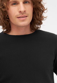 Givn Berlin Sweater IAN aus Bio-Baumwolle Sweater Black (Rib)