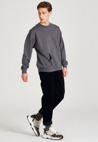 Sweatshirt KILIAN organic cotton - Shadow Grey