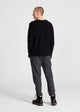 Sweatshirt MANU aus Bio-Baumwolle - Black (Rib)
