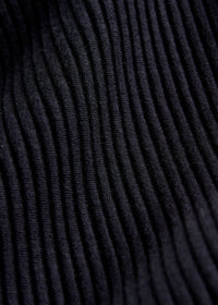 Sweatshirt MANU aus Bio-Baumwolle - Black (Rib)