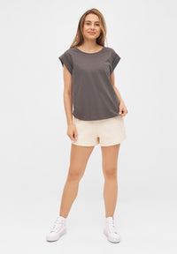 Givn Berlin T-Shirt CAPRI aus Bio-Baumwolle T-Shirt Taupe