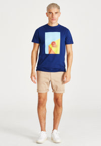 Givn Berlin T-Shirt COLBY aus Bio-Baumwolle T-Shirt Navy Blue