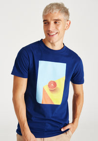 Givn Berlin T-Shirt COLBY aus Bio-Baumwolle T-Shirt Navy Blue