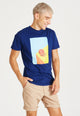 Givn Berlin T-Shirt COLBY aus Bio-Baumwolle T-Shirt Navy Blue