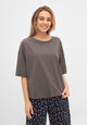 Givn Berlin T-Shirt JOLINA aus Bio-Baumwolle T-Shirt Taupe
