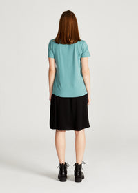 Givn Berlin T-Shirt LENA aus TENCEL™ Lyocell T-Shirt Dark Mint (Tencel)