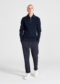 Givn Berlin Troyer-Pullover TYLER aus Bio-Baumwolle Sweater Midnight Blue