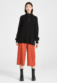 Givn Berlin Troyer-Strickpullover TEKLA aus Bio-Baumwolle Sweater Black