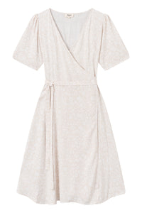 Givn Berlin Wickelkleid VANESSA aus LENZING™ ECOVERO™ Dress Clay / White (Flowers)