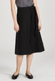 Givn Berlin Wickelrock MADITA aus Leinen Skirt Black (Linen)