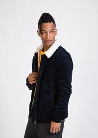 Givn Berlin Winterjacke KENAN aus Bio-Baumwolle Jacket Dark Blue (Cord)