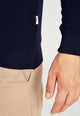 Givn Berlin Zip-Cardigan LIONEL aus Bio-Baumwolle Cardigan Blue